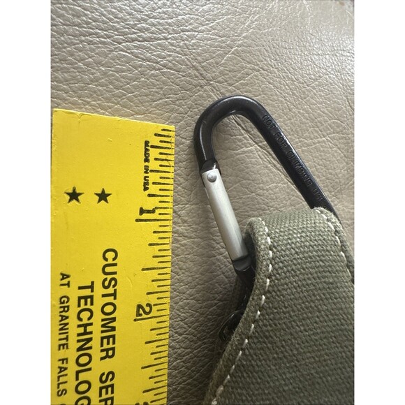 Field &Stream Tan- Green Canvas Clamshell case double zip Eye Glass Case - Picture 3 of 4